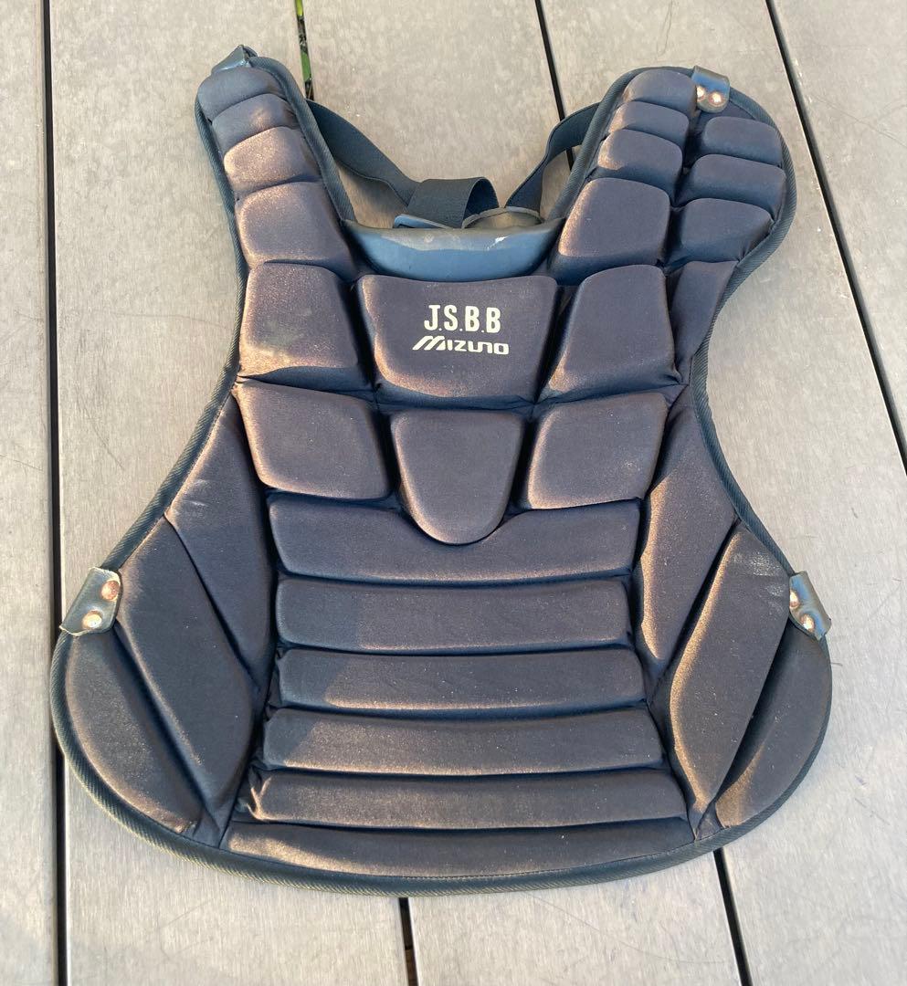 ミズノ製キャッチャー防具セット　 軟式用黒色Mサイズ