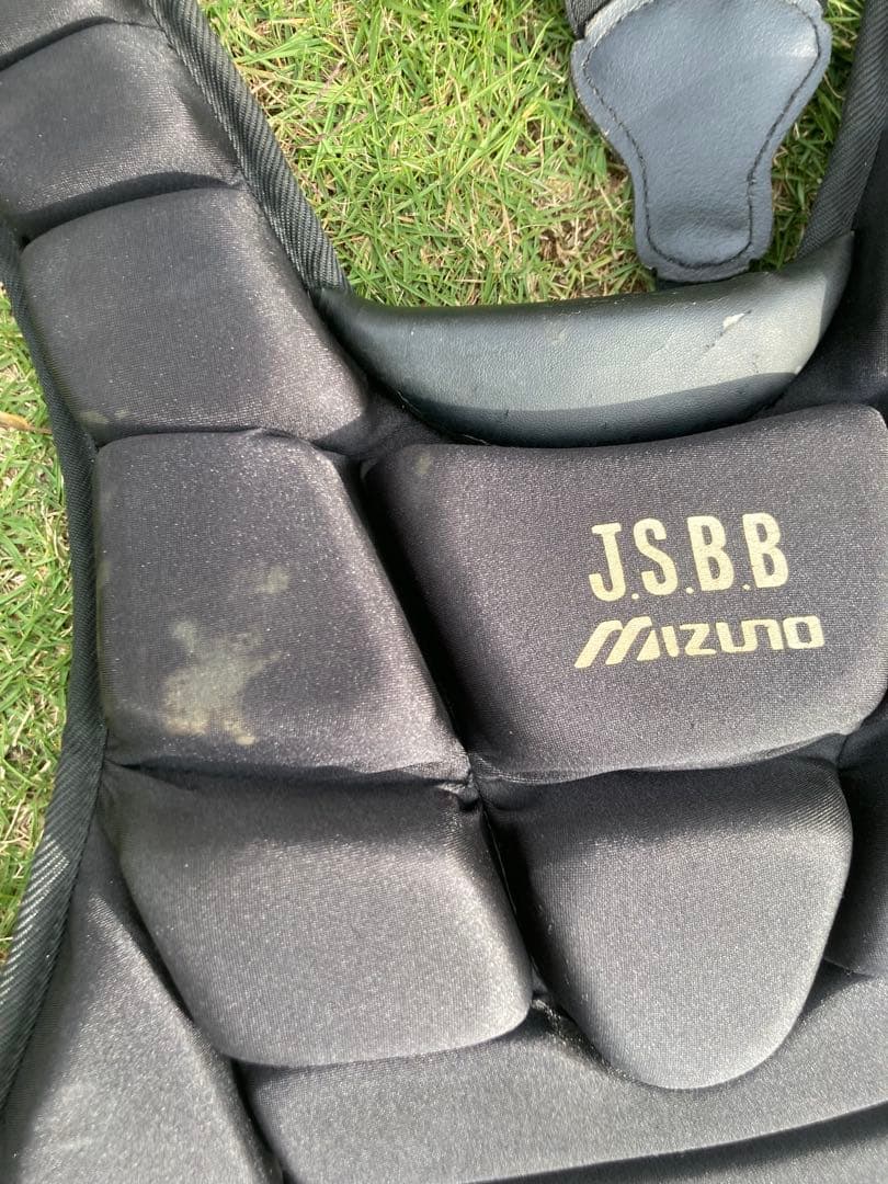 ミズノ製キャッチャー防具セット　 軟式用黒色Mサイズ