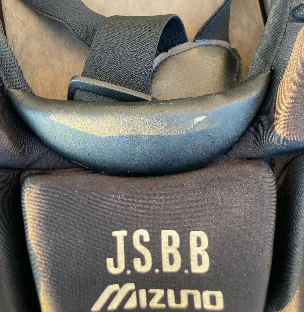 ミズノ製キャッチャー防具セット　 軟式用黒色Mサイズ