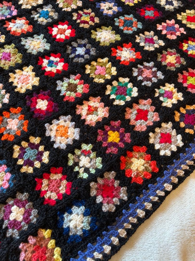 ハンドメイド　マルチカバー　ニット