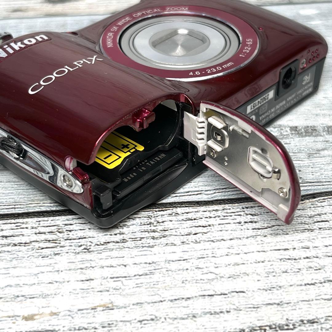 【美品】Nikon ニコン デジタルカメラ COOLPIX L26 レッド