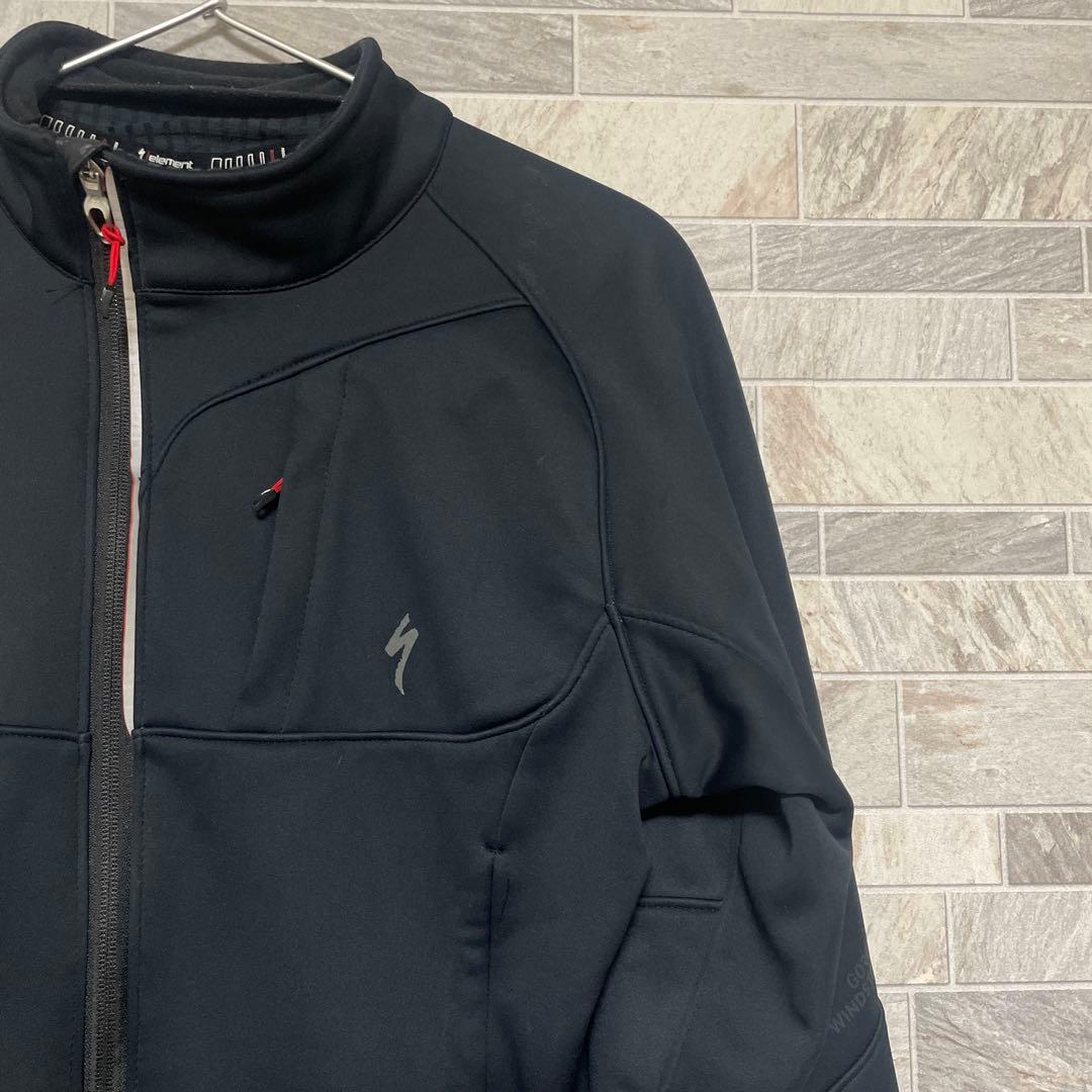 SPECIALIZED サイクルジャケット 防風シェル 裏起毛 防寒 自転車 黒