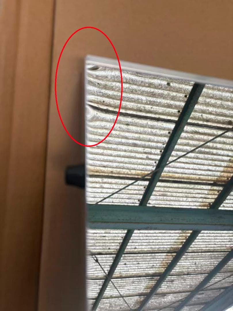 【中古】ダンス鏡 折り畳み 割れない鏡 160cmx100cmx2枚 銀色2番