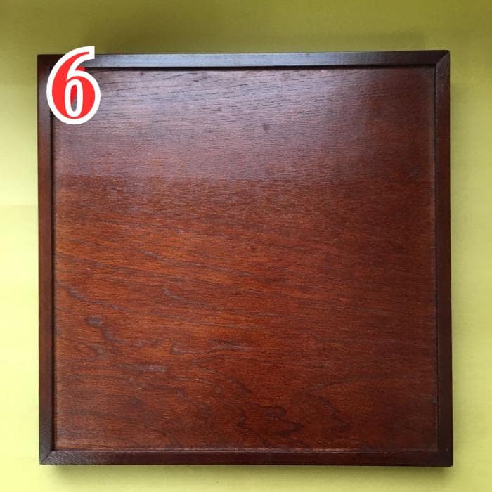 Y 長期保管 お盆 和風 和食器 会津塗 木製 漆器 まとめ売 正方形 8枚 S