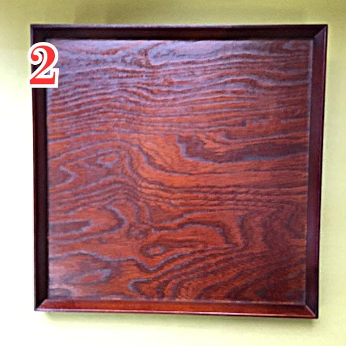 Y 長期保管 お盆 和風 和食器 会津塗 木製 漆器 まとめ売 正方形 8枚 S