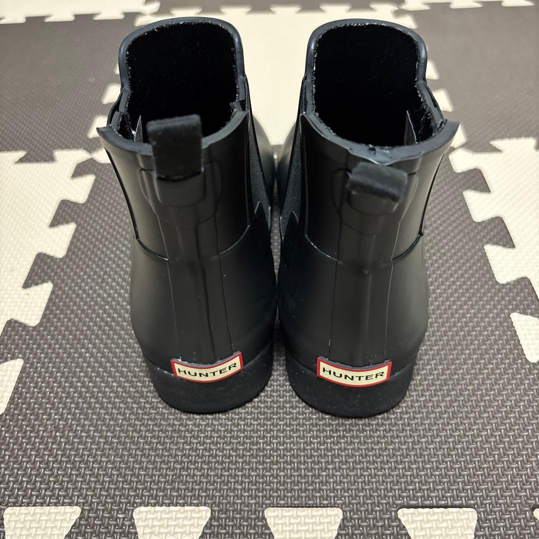 【美品】Hunter 24.5cm レインブーツ　サイドゴア