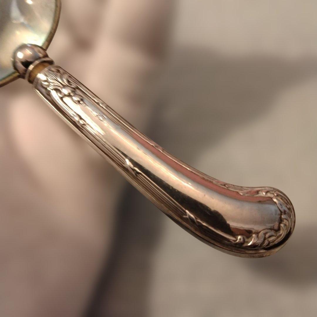 お値下げ　イギリス　純銀ハンドル　ルーペ