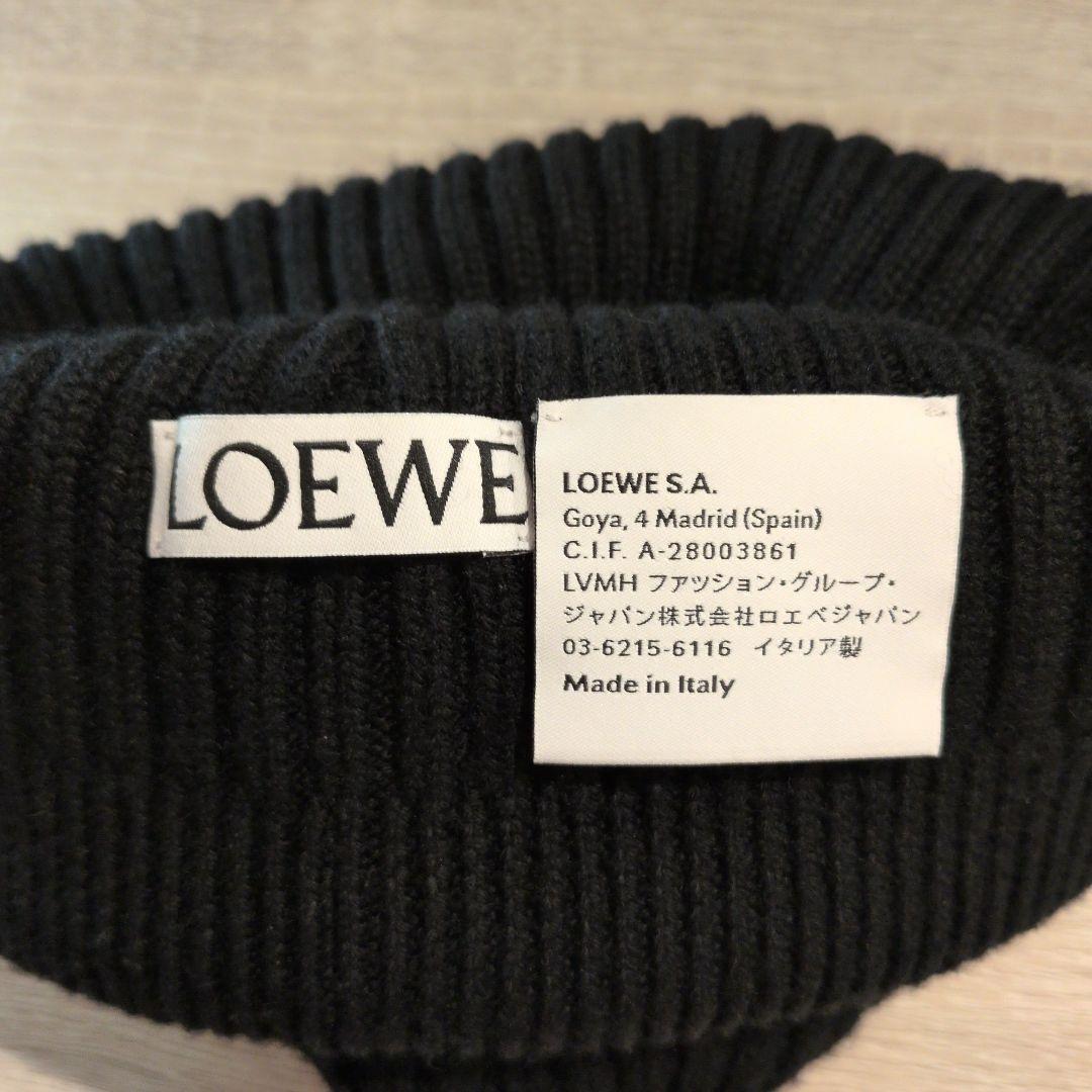 LOEWE ブラックニット帽