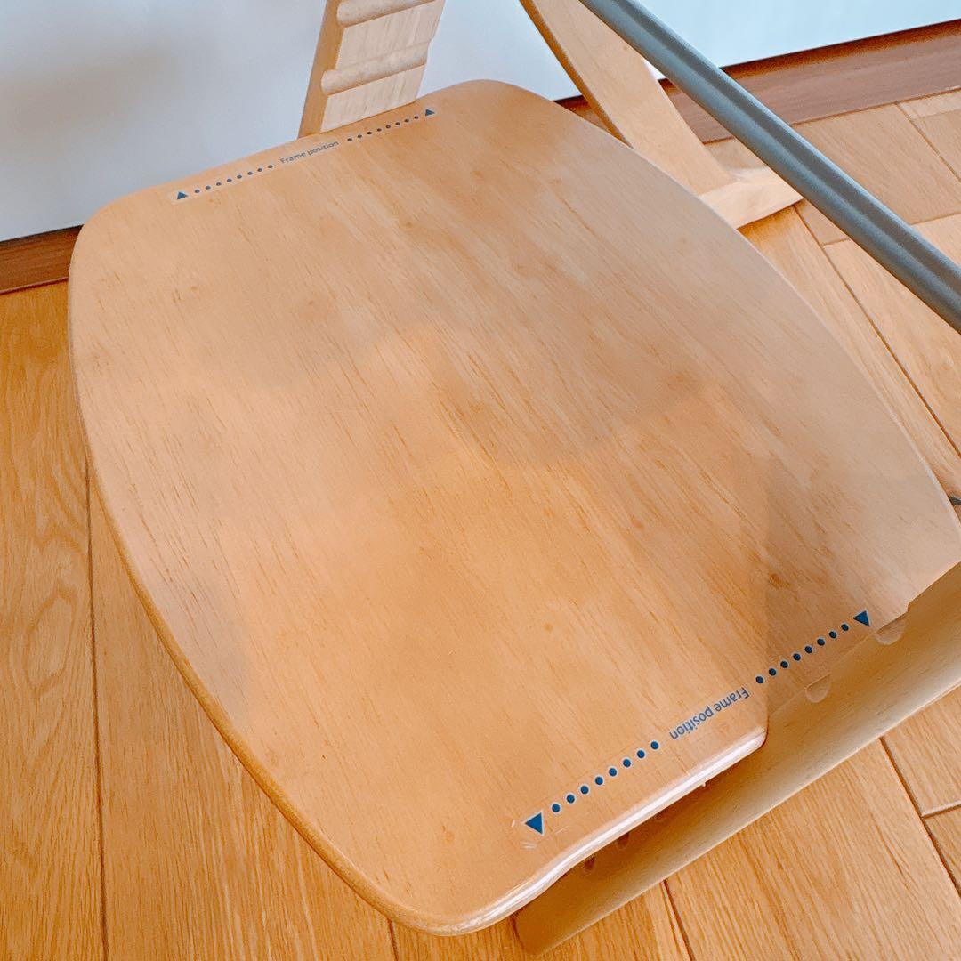 大和屋 すくすくチェアスリムプラス テーブル•ガード付属　ナチュラル