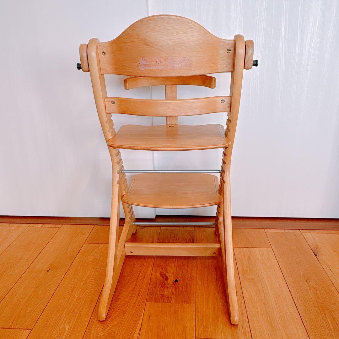 大和屋 すくすくチェアスリムプラス テーブル•ガード付属　ナチュラル