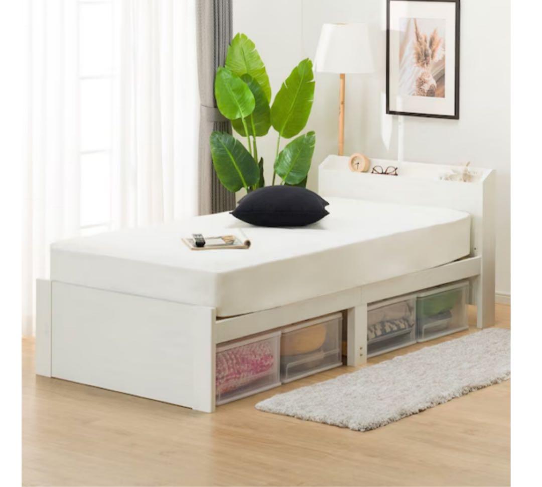 【ニトリ】ベッドフレーム シングル ホワイト