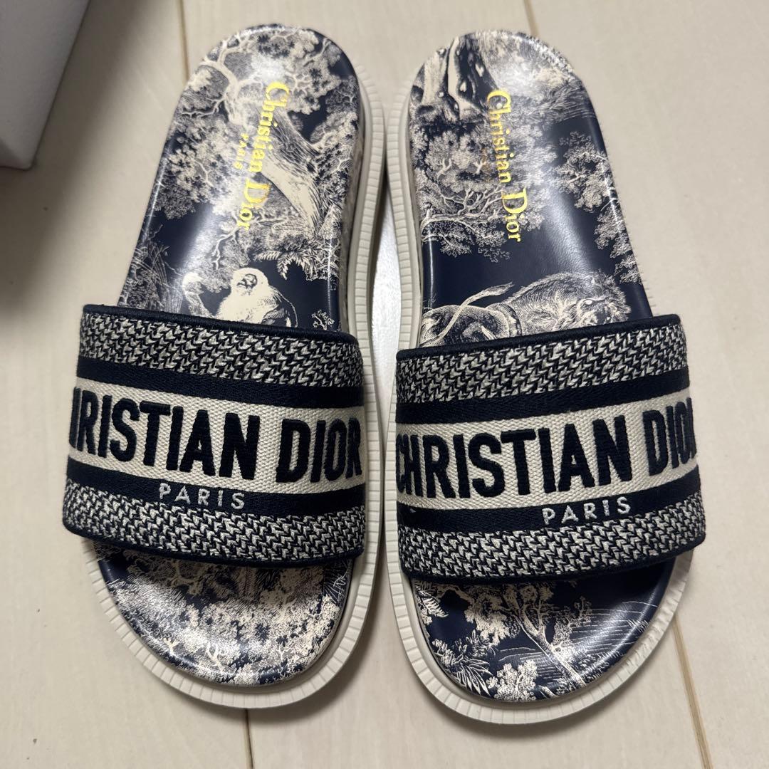新品未使用　CHRISTIAN DIOR スライドサンダル ネイビー　サイズ36