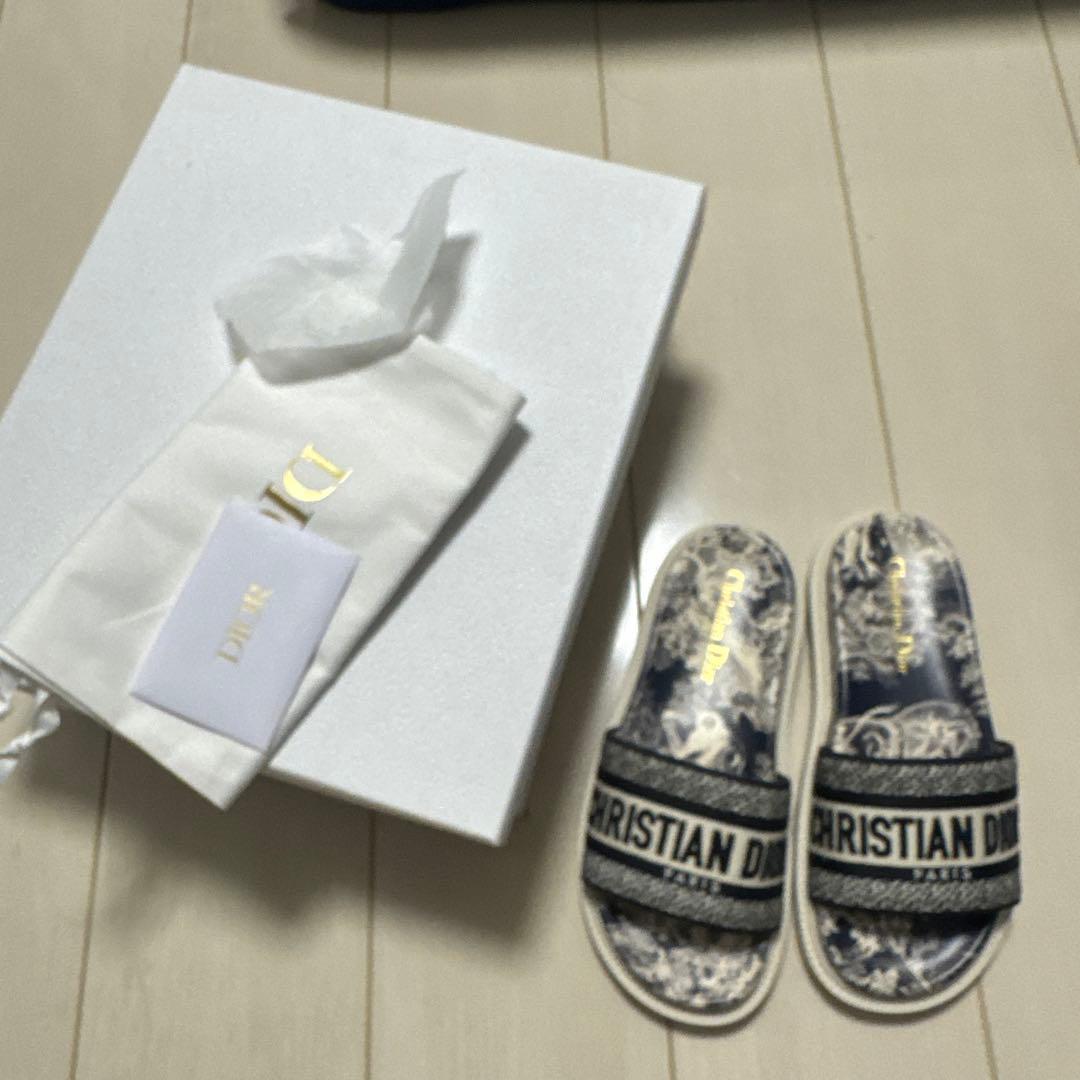 新品未使用　CHRISTIAN DIOR スライドサンダル ネイビー　サイズ36