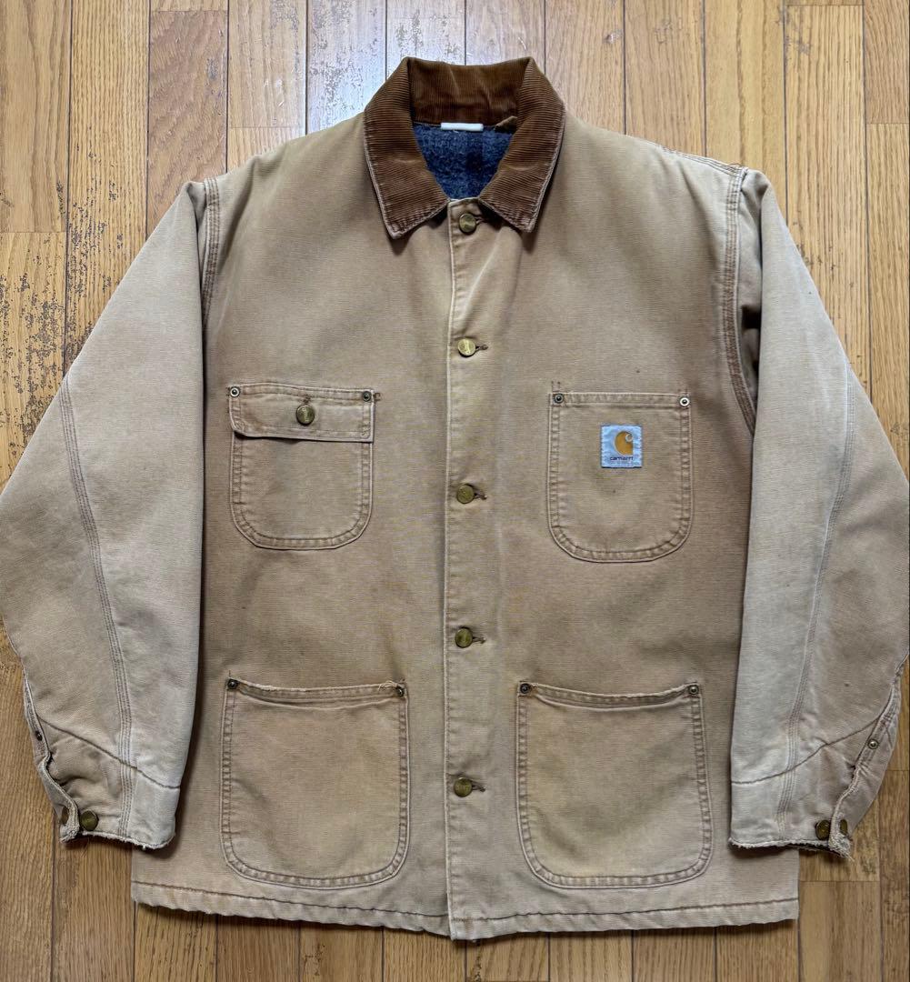 Carhartt ベージュ ダック生地 カバーオール