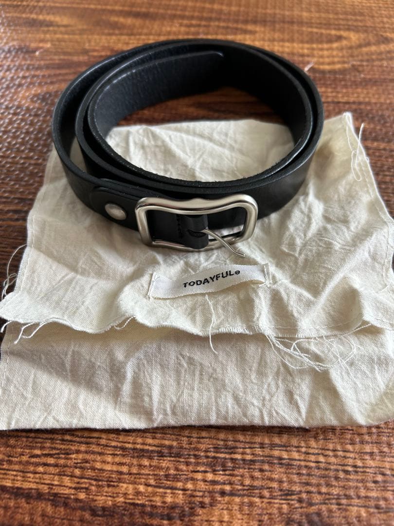 トゥデイフル Vintage Leather Belt レザーベルト