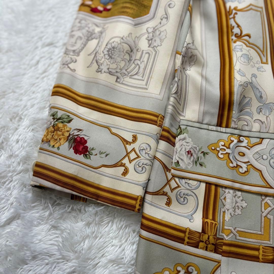 エトロ　ヴィンテージ　シルク　ジャケット　総柄　クリーニング済み　イタリア製