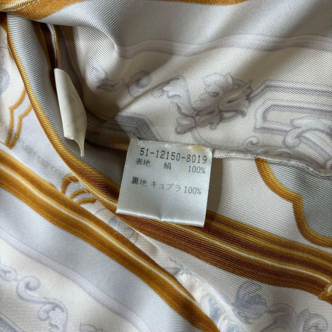 エトロ　ヴィンテージ　シルク　ジャケット　総柄　クリーニング済み　イタリア製