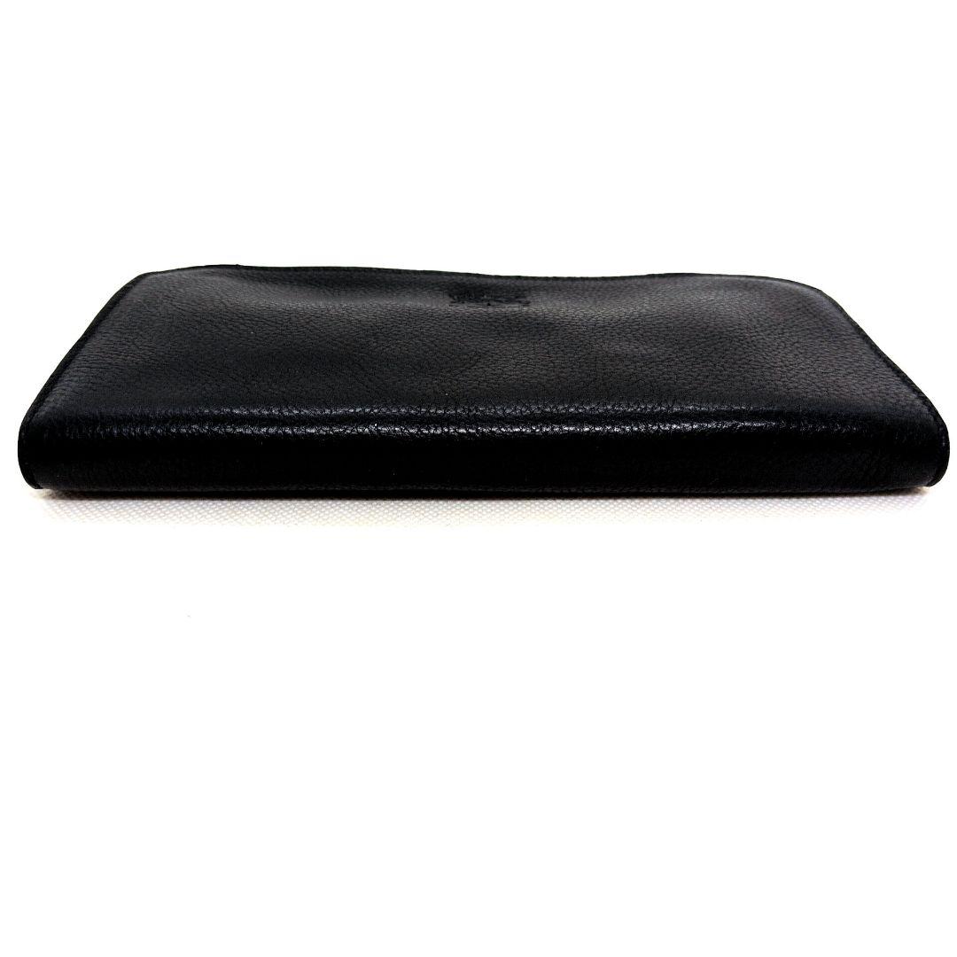 【極美品】イルビゾンテ　L字　長財布　ロングウォレット　シボ革　ユニセックス　黒