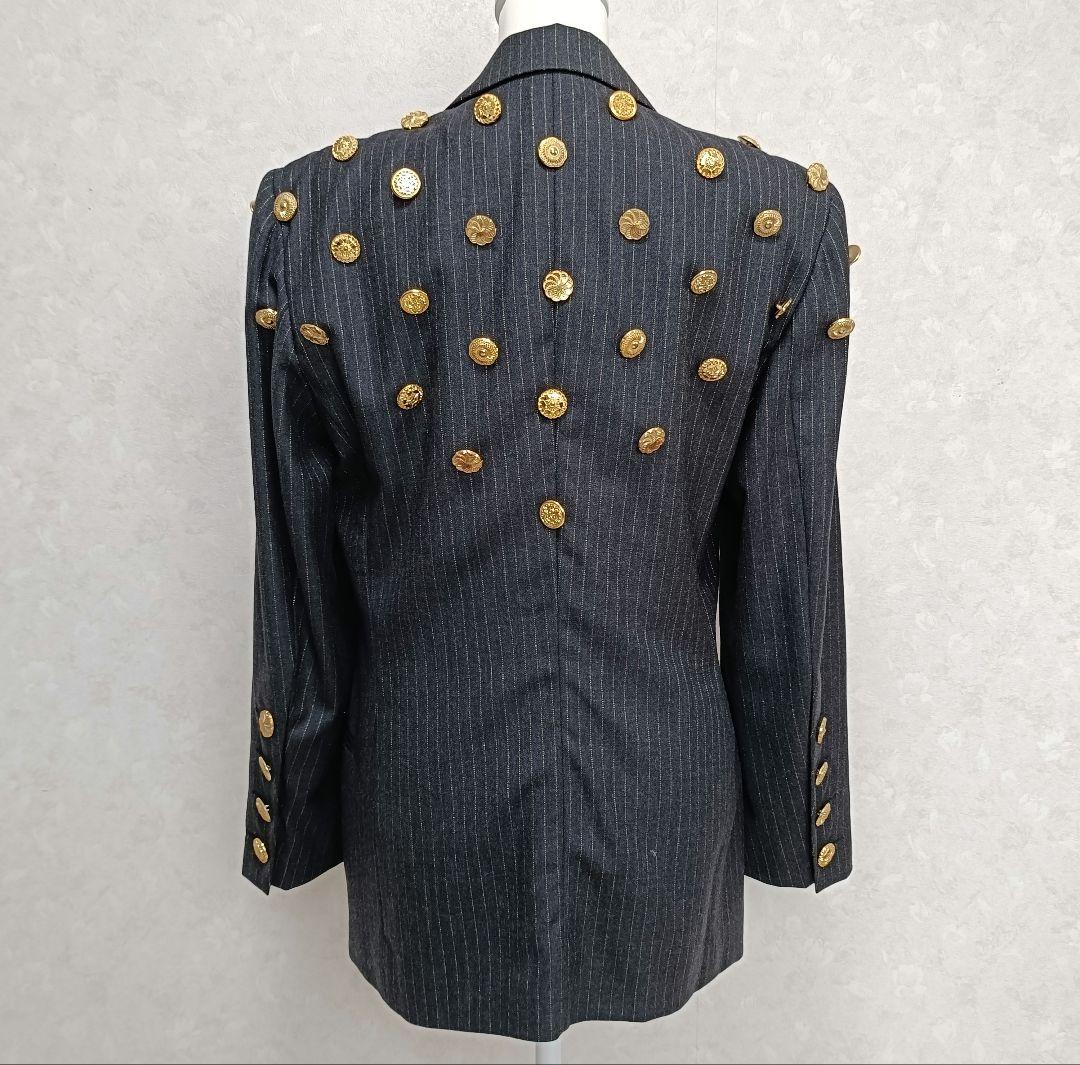 ESCADA エスカーダ ヴィンテージ テーラードジャケット 金ボタン 38 M