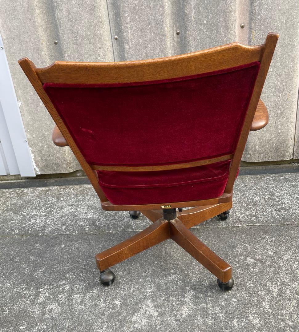 稀少/カリモク/コロニアル/デスクチェア/アームチェア /回転椅子/椅子/②