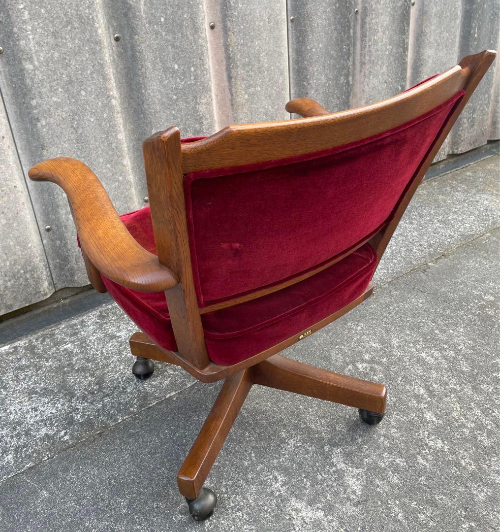 稀少/カリモク/コロニアル/デスクチェア/アームチェア /回転椅子/椅子/②