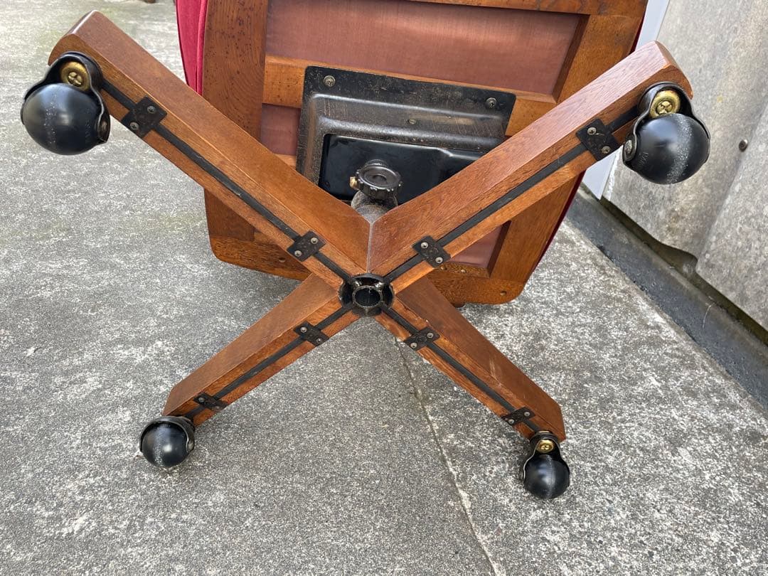 稀少/カリモク/コロニアル/デスクチェア/アームチェア /回転椅子/椅子/②