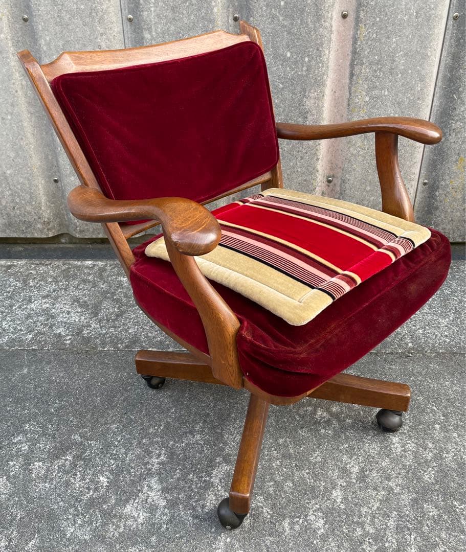 稀少/カリモク/コロニアル/デスクチェア/アームチェア /回転椅子/椅子/②