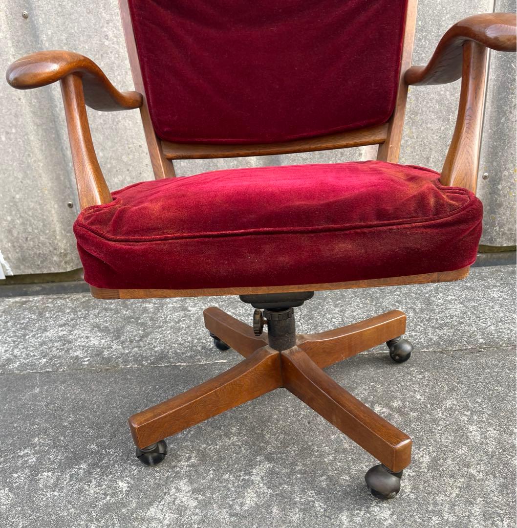 稀少/カリモク/コロニアル/デスクチェア/アームチェア /回転椅子/椅子/②