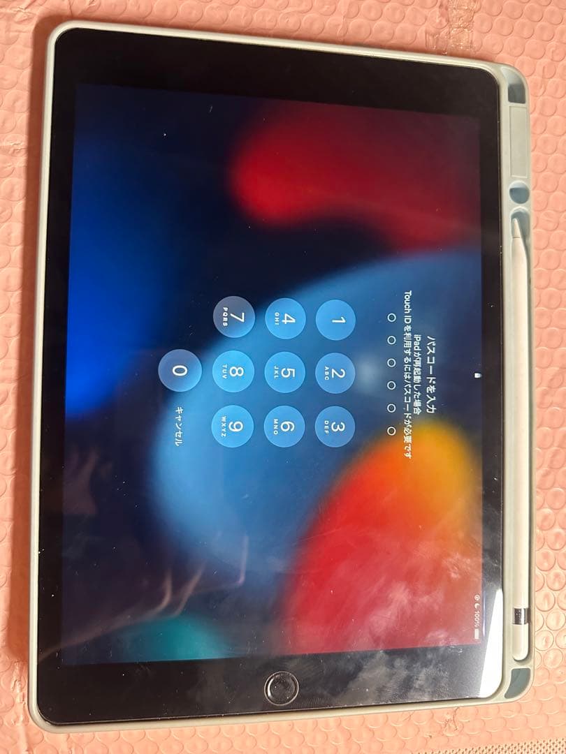 ら*る様 ipad9世代本体アップルペンケース付きセット、元の充電器ある