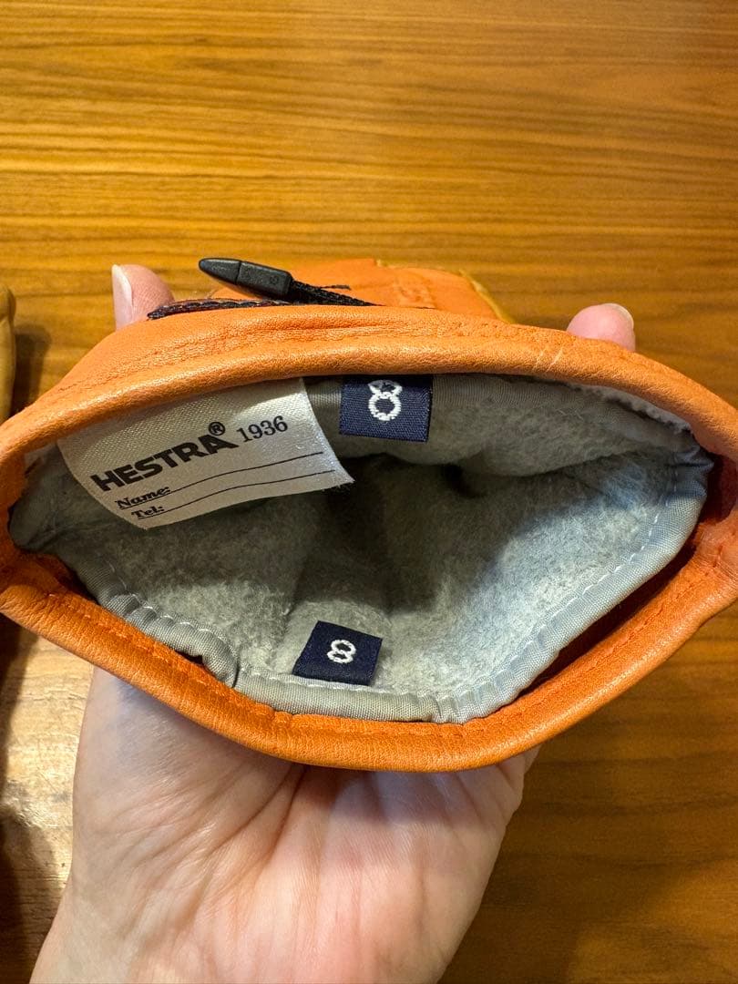 Hestra レザー ミトングローブ サイズ8