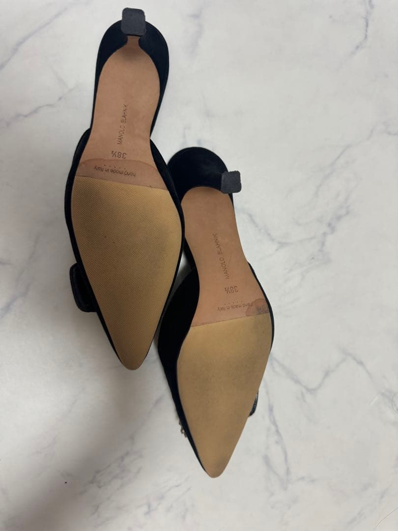 MANOLM BLAHNIK ベロア　ミュール