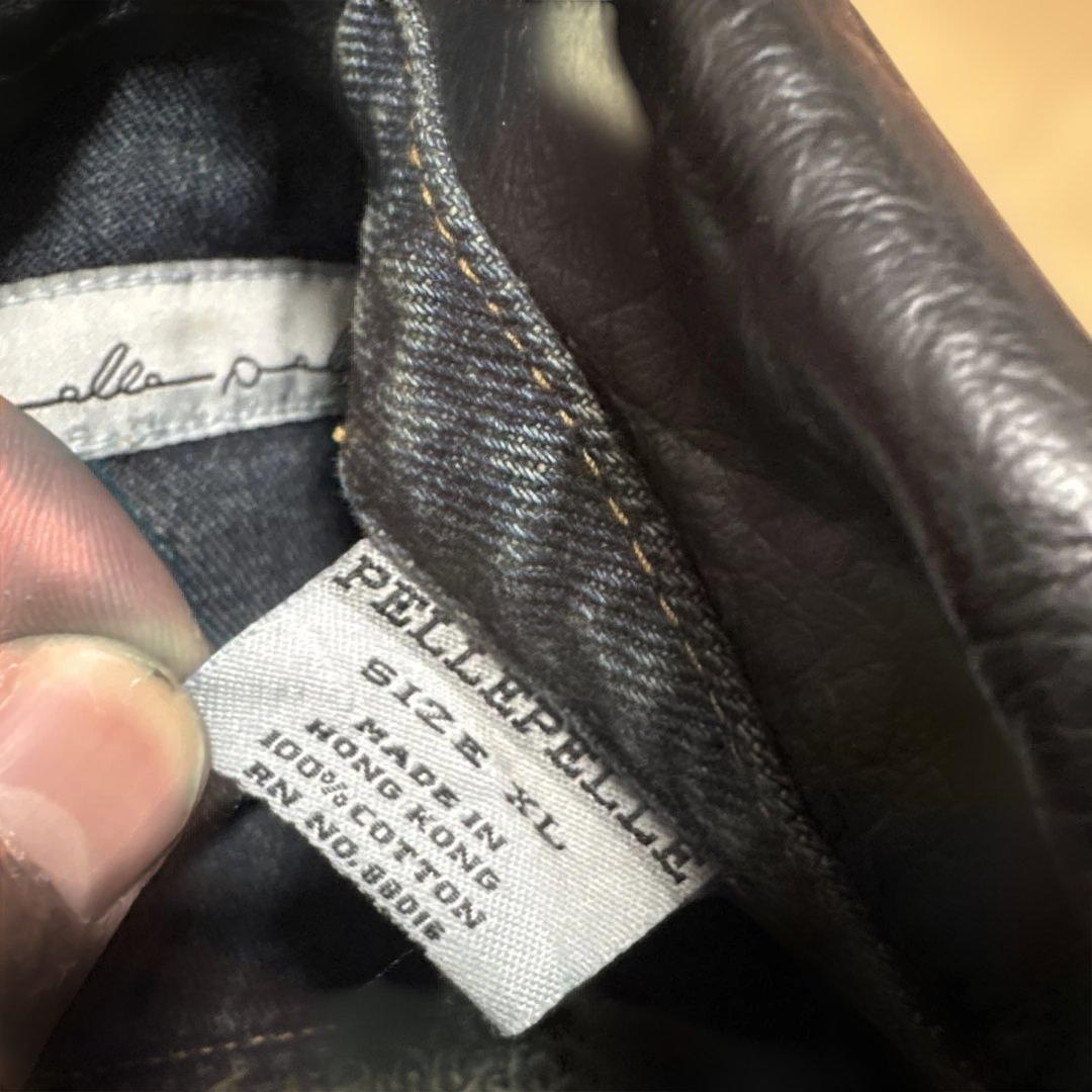 0*R様 PELLEPELLE デニム・レザーコンビジャケット 激レア