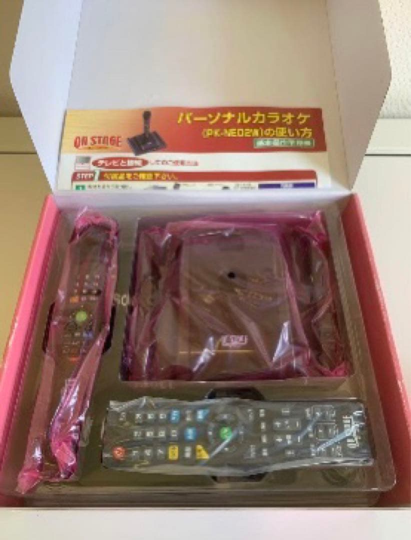 【美品】ON STAGEパーソナルカラオケ お家カラオケ PK-NE02W