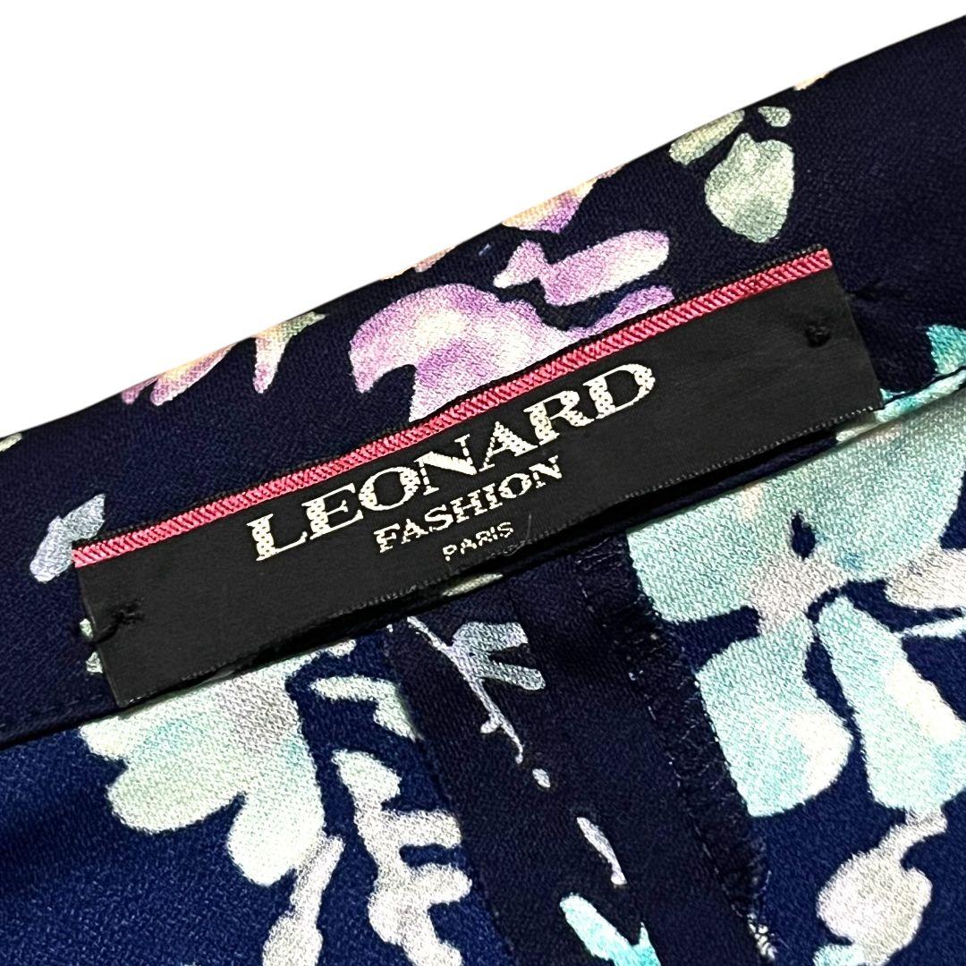 【最高級✨】【L】LEONARD 花柄 ジャケット トリアセテート65%