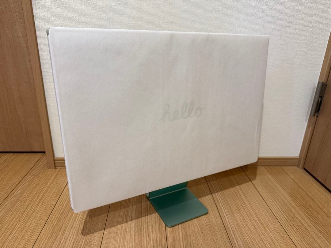 【未使用】iMac 24インチ M4 グリーン \"本体+電源ケーブルのみ\"