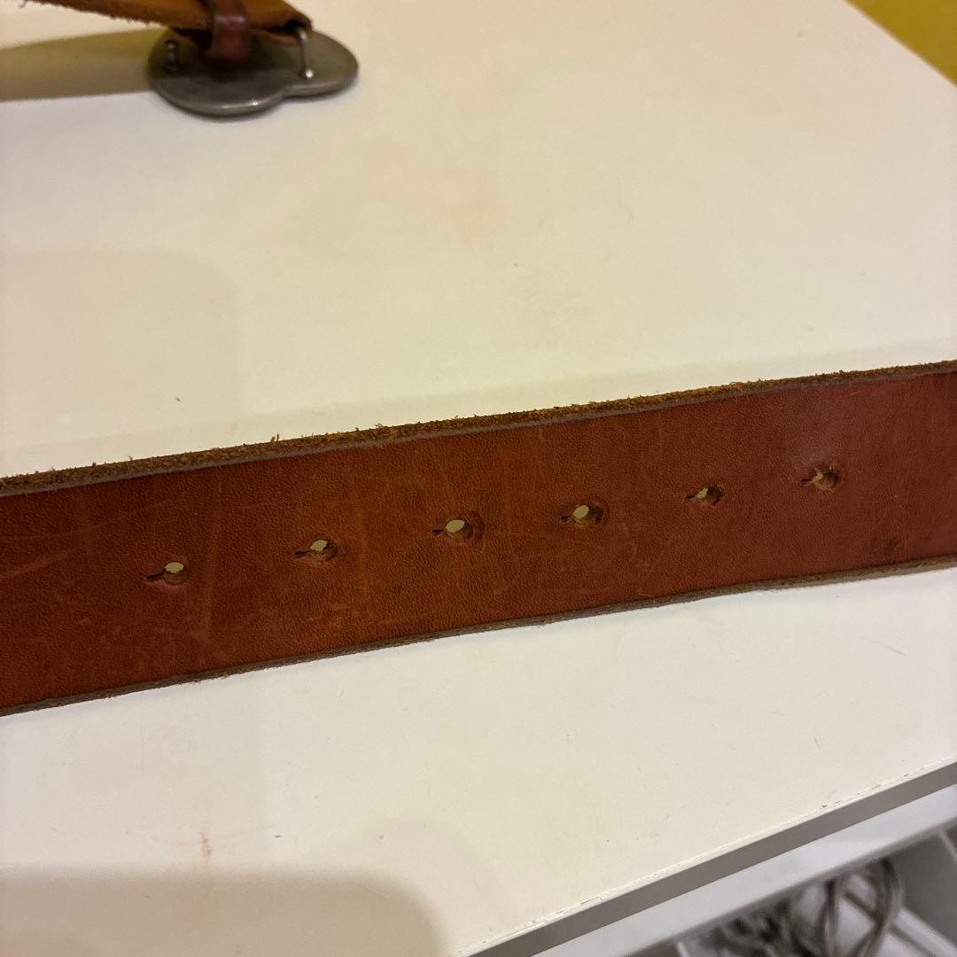 45rpm 45R ブラウンレザー ハート型バックル ベルト