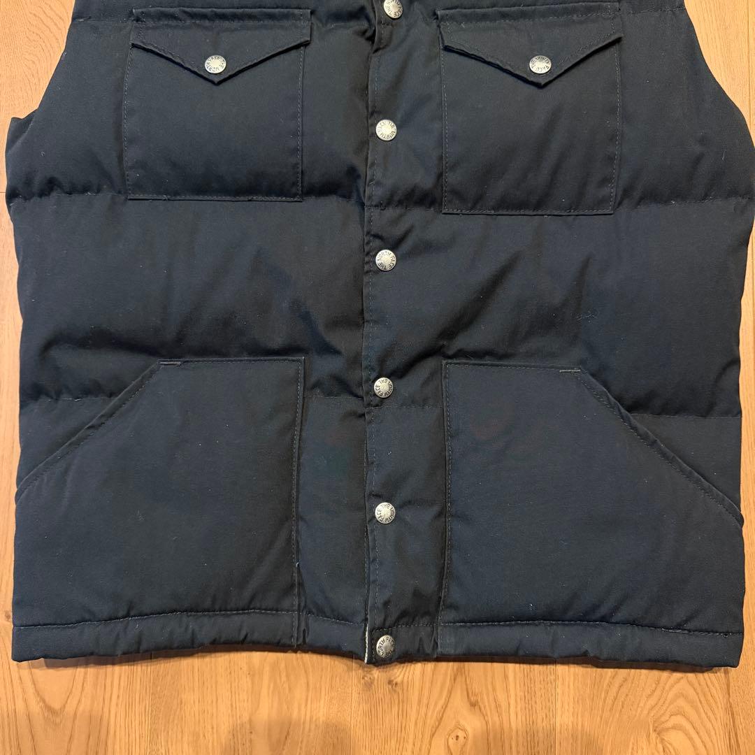 ブラック ◎ THE NORTH FACE ノースフェイス 茶タグ ダウンベスト