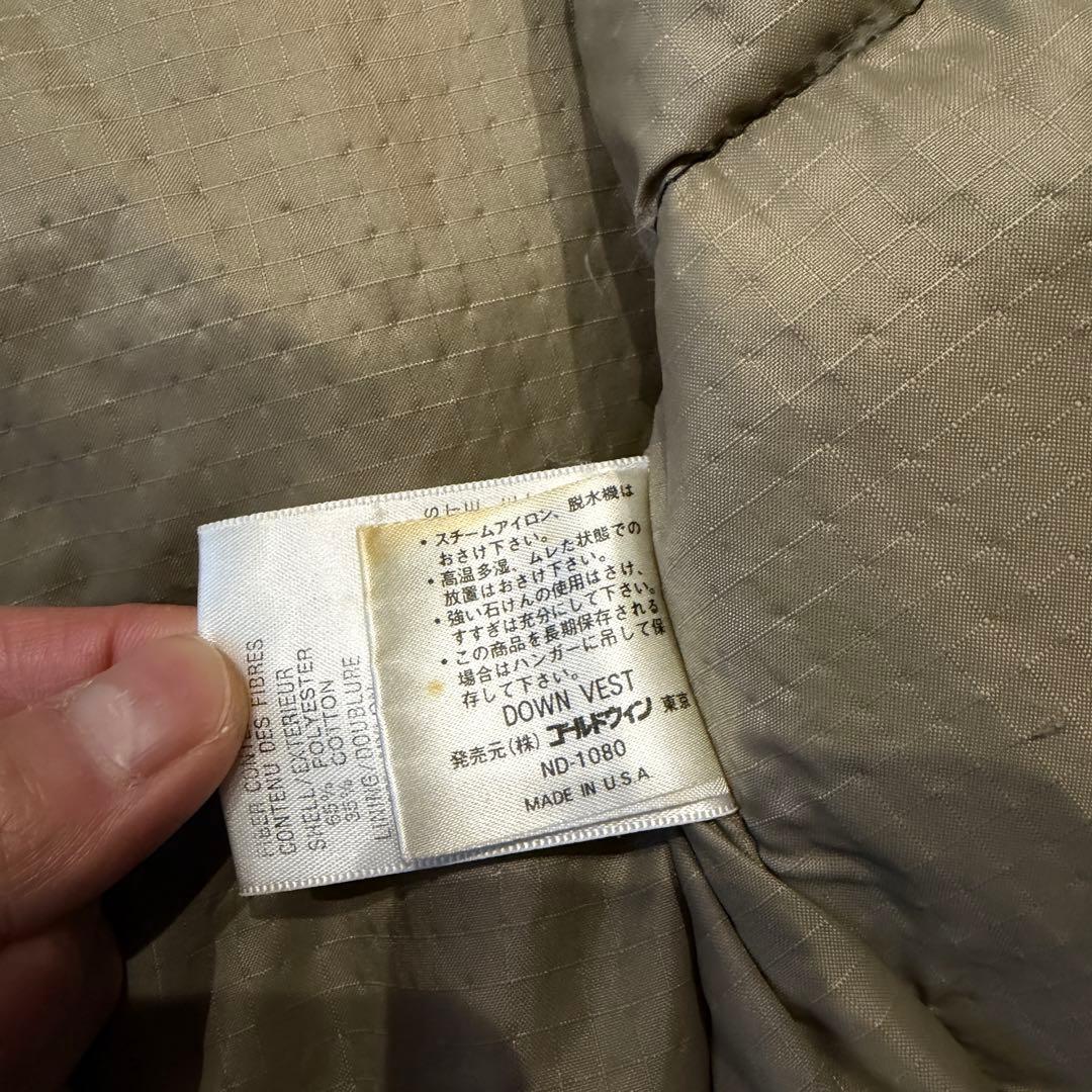 ブラック ◎ THE NORTH FACE ノースフェイス 茶タグ ダウンベスト