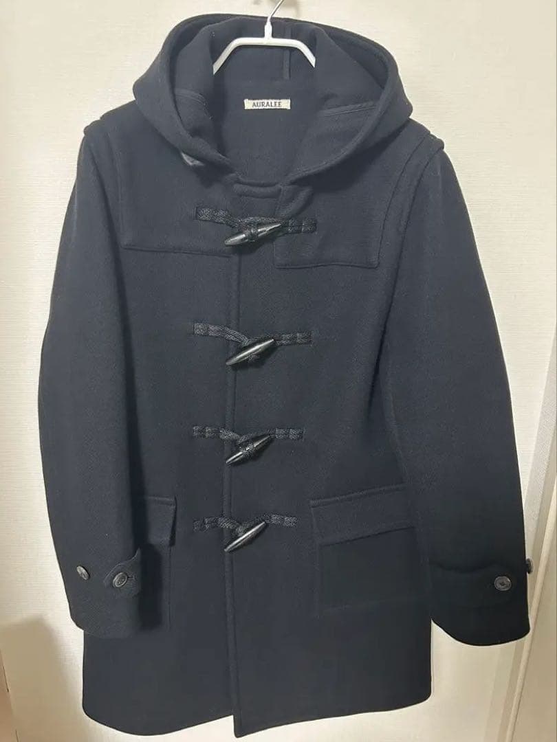 オーラリー HEAVY MELTON DUFFLE ダッフルコート　サイズ3