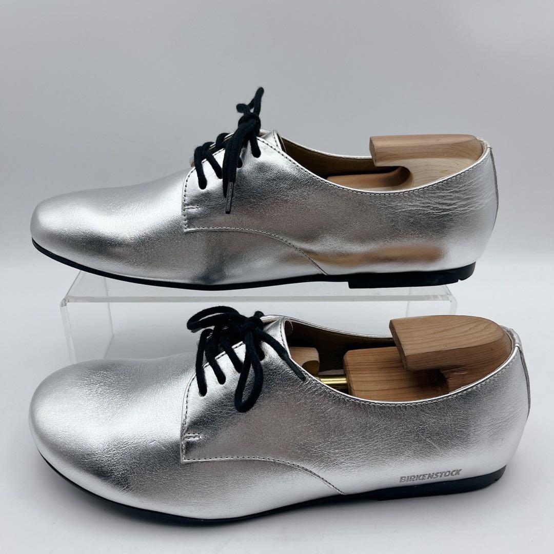 極美品✨ビルケンシュトック ソーンダース メタリックシルバー 39 25cm