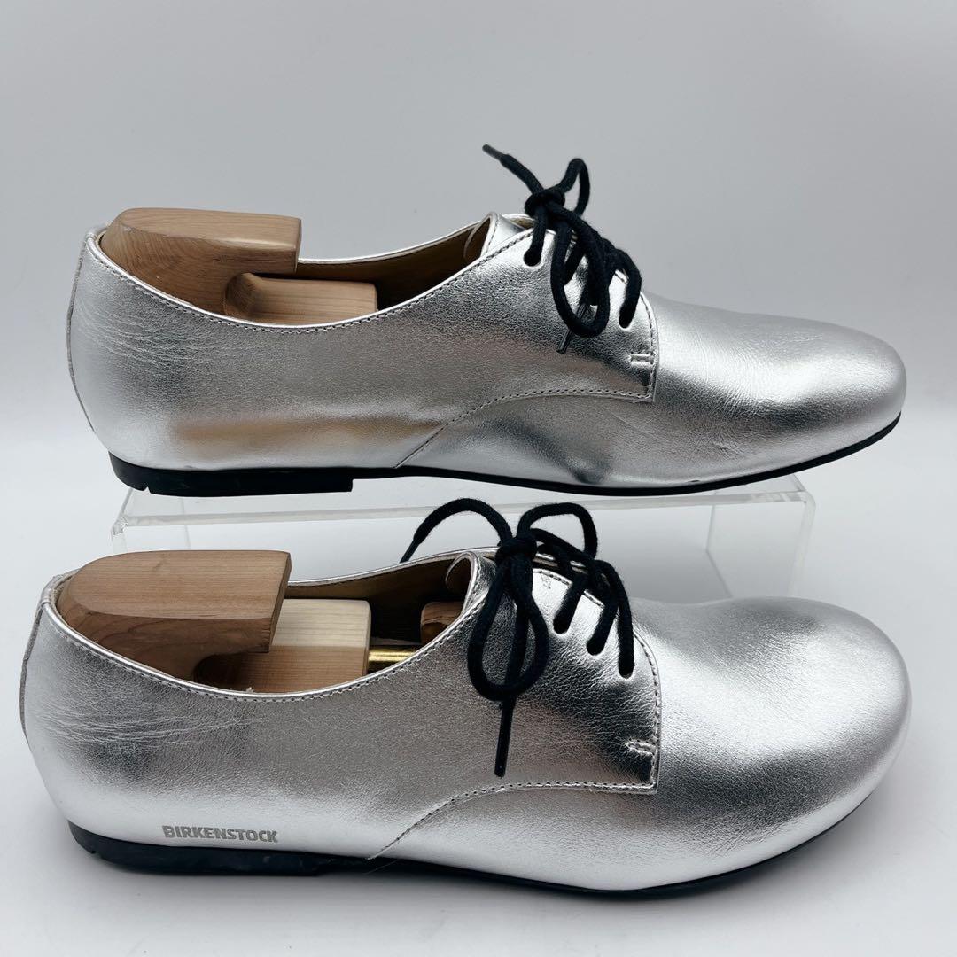 極美品✨ビルケンシュトック ソーンダース メタリックシルバー 39 25cm