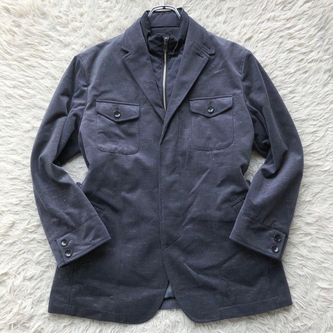【極美品 2way】ダーバン　テーラードジャケット　L ベロア　ダウンライナー