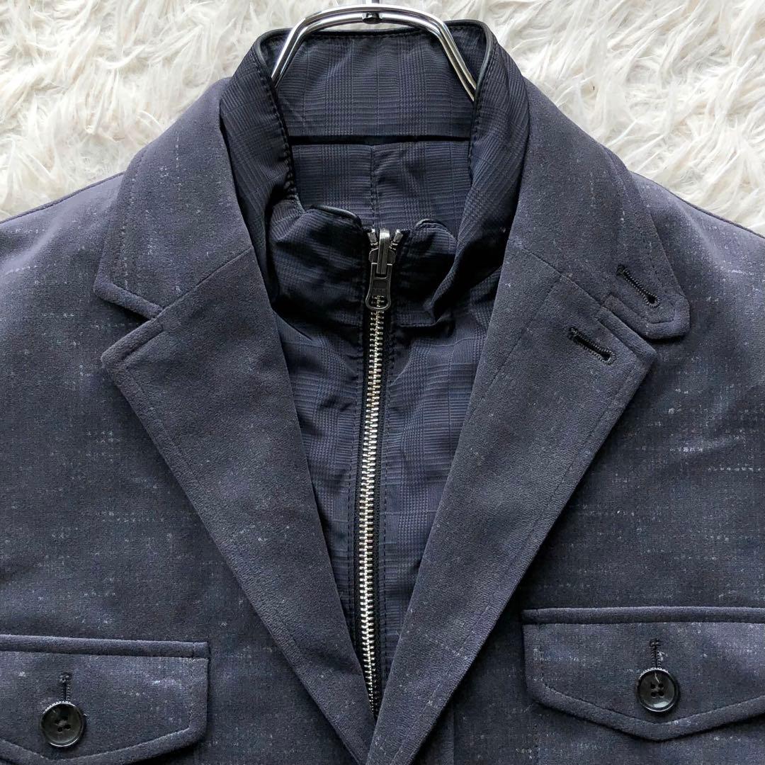 【極美品 2way】ダーバン　テーラードジャケット　L ベロア　ダウンライナー