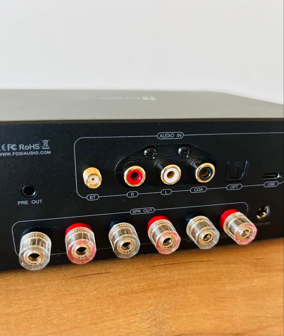 Fosi Audio ［MC351 ］VUメーター2.1CHパワーアンプ