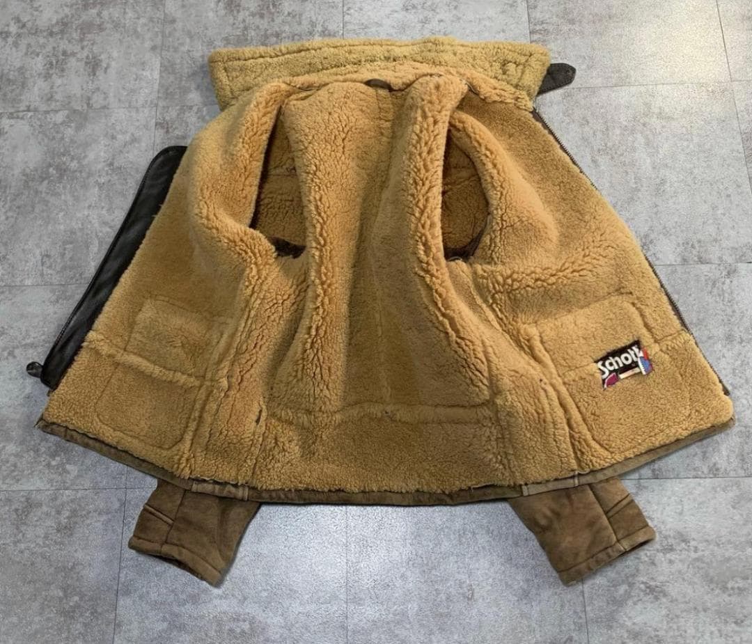 type b-3 90s schott USA製　mouton fli