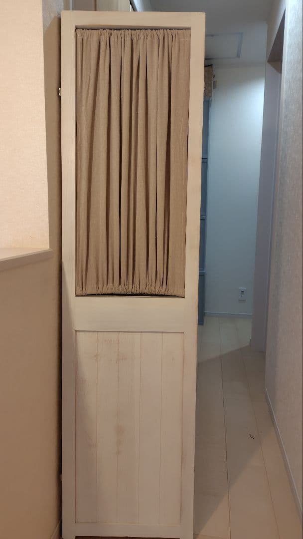 木製カーテン付きパーテーション【最終値下げです】