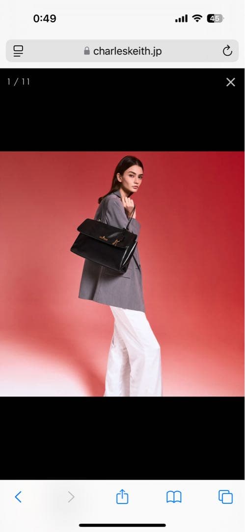 CHARLES & KEITH Kerry ケリートップハンドルサッチェルバッグ