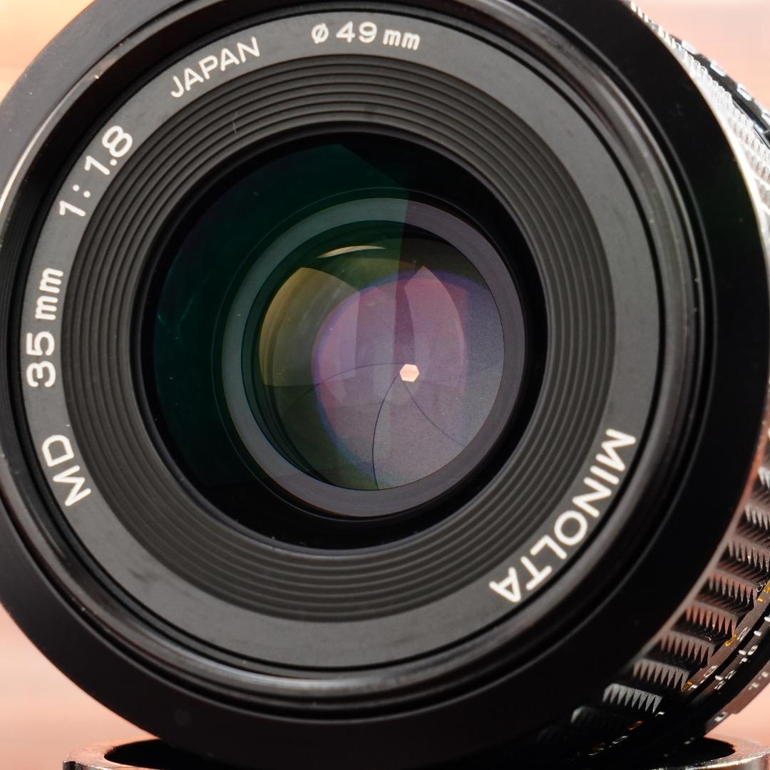 【整備＆テスト済 希少】動作◎ ミノルタ New MD 35mm F1.8 43
