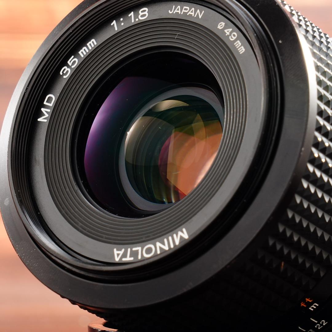 【整備＆テスト済 希少】動作◎ ミノルタ New MD 35mm F1.8 43