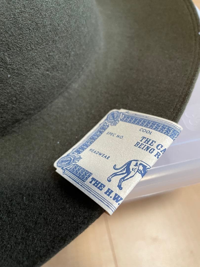 美品The H.W DOG CO. トラベラーズハット オリーブ